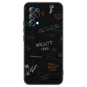 Picasee silikonski črni ovitek za OPPO Reno 5 5G - CONFESSION