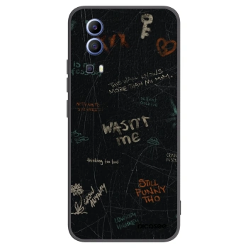 Picasee silikonski črni ovitek za Vivo Y52 5G - CONFESSION