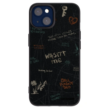 Picasee silikonski črni ovitek za Apple iPhone 14 - CONFESSION