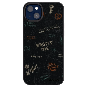 Picasee silikonski črni ovitek za Apple iPhone 14 Plus - CONFESSION