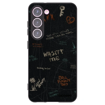 Picasee silikonski črni ovitek za Samsung Galaxy S23 5G - CONFESSION