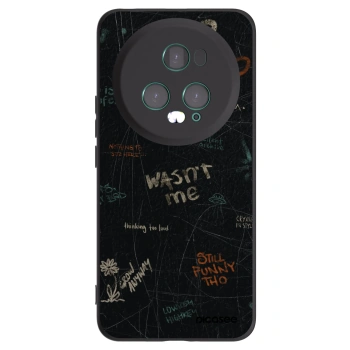 Picasee silikonski črni ovitek za Honor Magic5 Pro - CONFESSION