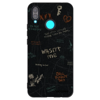 Picasee silikonski črni ovitek za Huawei Nova 3 - CONFESSION
