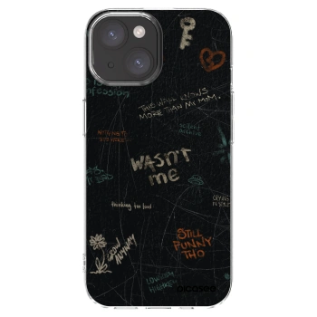 Picasee silikonski prozorni ovitek za Apple iPhone 15 - CONFESSION