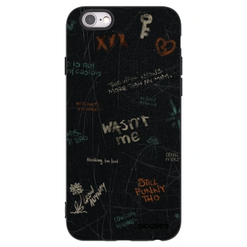 Picasee silikonski črni ovitek za Apple iPhone 6/6S - CONFESSION