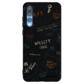 Picasee silikonski črni ovitek za Huawei P20 Pro - CONFESSION