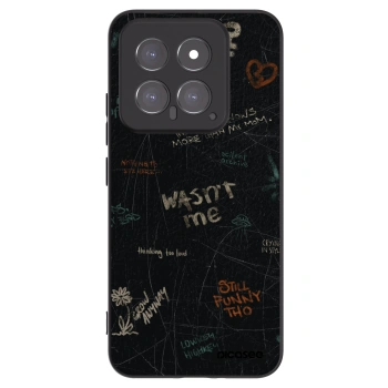 Picasee silikonski črni ovitek za Xiaomi 14 - CONFESSION
