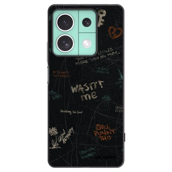 Picasee silikonski črni ovitek za Xiaomi Redmi Note 13 5G - CONFESSION