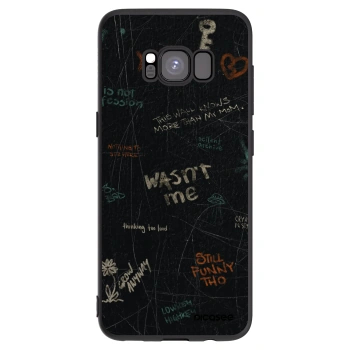Picasee silikonski črni ovitek za Samsung Galaxy S8 G950F - CONFESSION