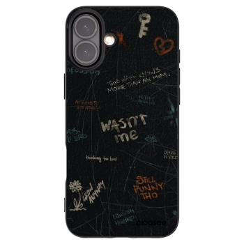 Picasee silikonski črni ovitek za Apple iPhone 16 Plus - CONFESSION