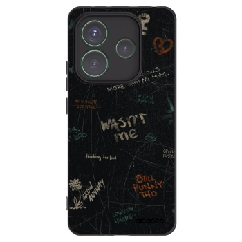 Picasee silikonski črni ovitek za Xiaomi Redmi Note 14 5G - CONFESSION