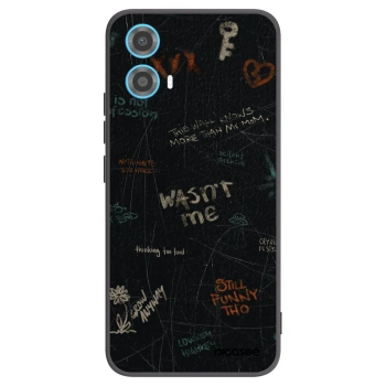 Picasee silikonski črni ovitek za Motorola Moto G34 5G - CONFESSION