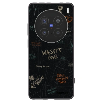Picasee silikonski črni ovitek za Vivo X200 Pro - CONFESSION