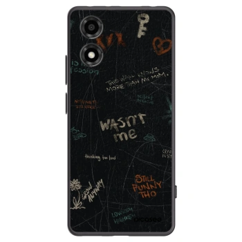 Picasee silikonski črni ovitek za Motorola Moto E14 - CONFESSION