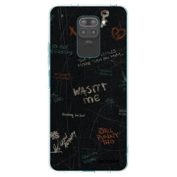Picasee silikonski črni ovitek za Xiaomi Redmi Note 9 - CONFESSION