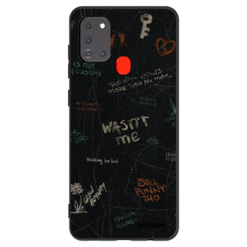 Picasee silikonski črni ovitek za Samsung Galaxy A21s - CONFESSION