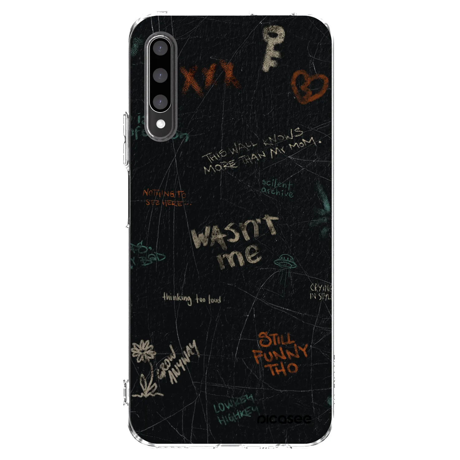 Picasee silikonski prozorni ovitek za Honor 9X Pro - CONFESSION