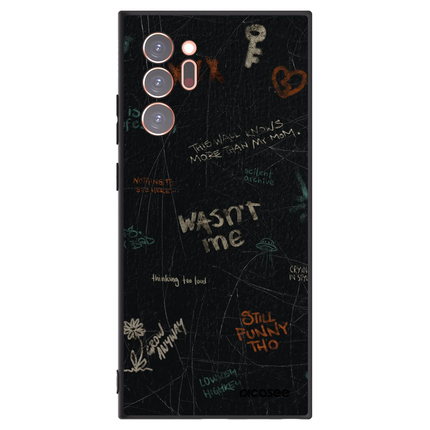 Picasee silikonski črni ovitek za Samsung Galaxy Note 20 Ultra - CONFESSION