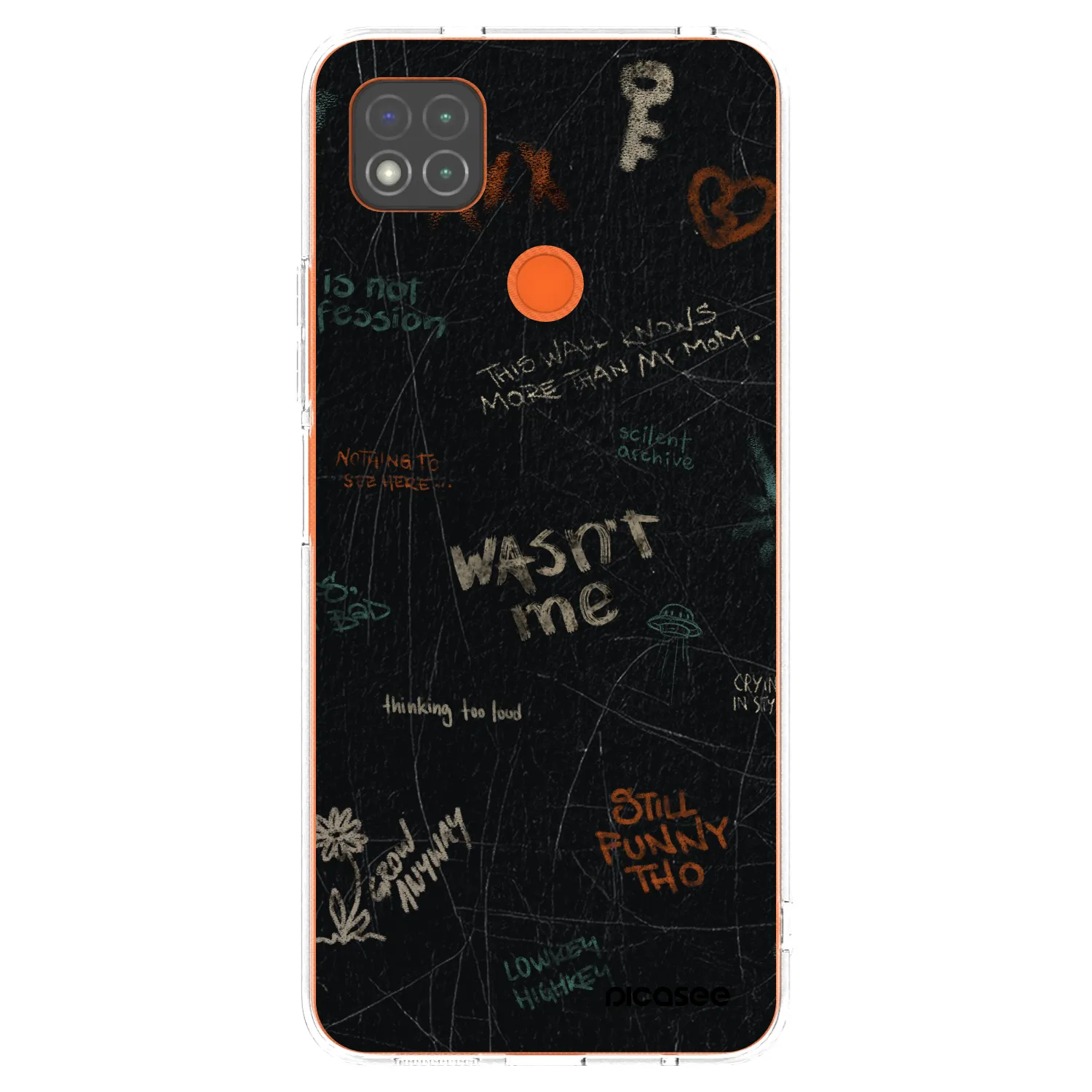 Picasee silikonski prozorni ovitek za Xiaomi Redmi 9C - CONFESSION
