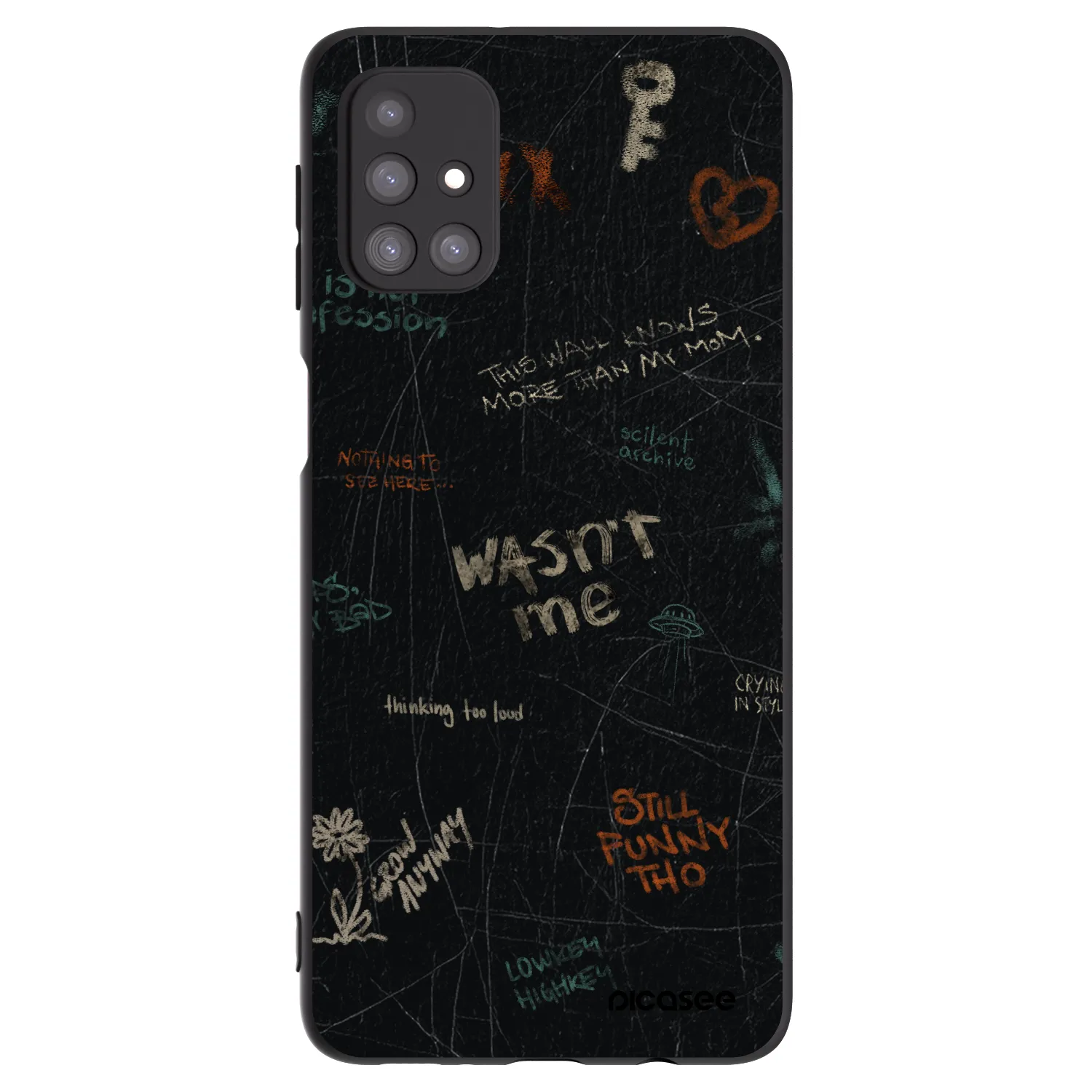 Picasee silikonski črni ovitek za Samsung Galaxy M31s - CONFESSION