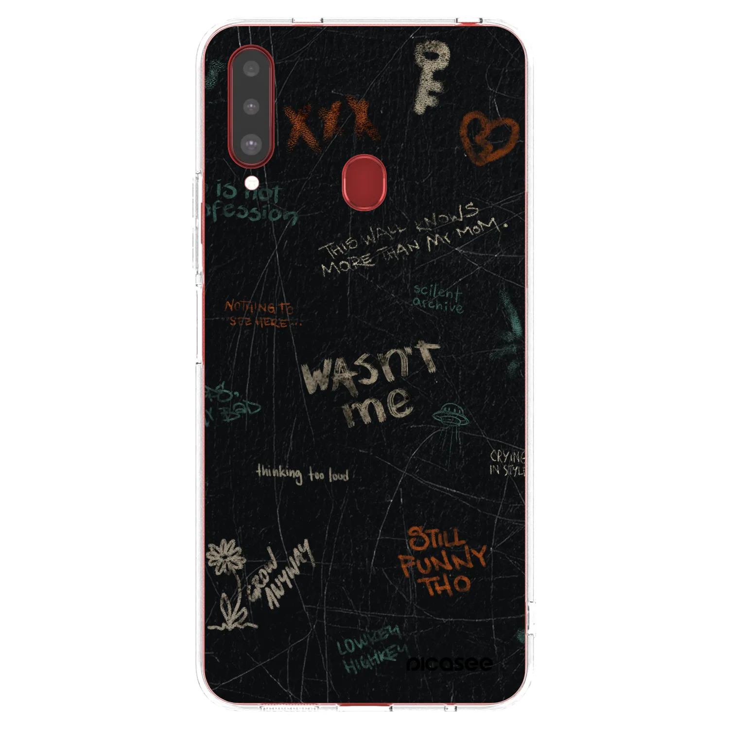 Picasee silikonski prozorni ovitek za Samsung Galaxy A20s - CONFESSION