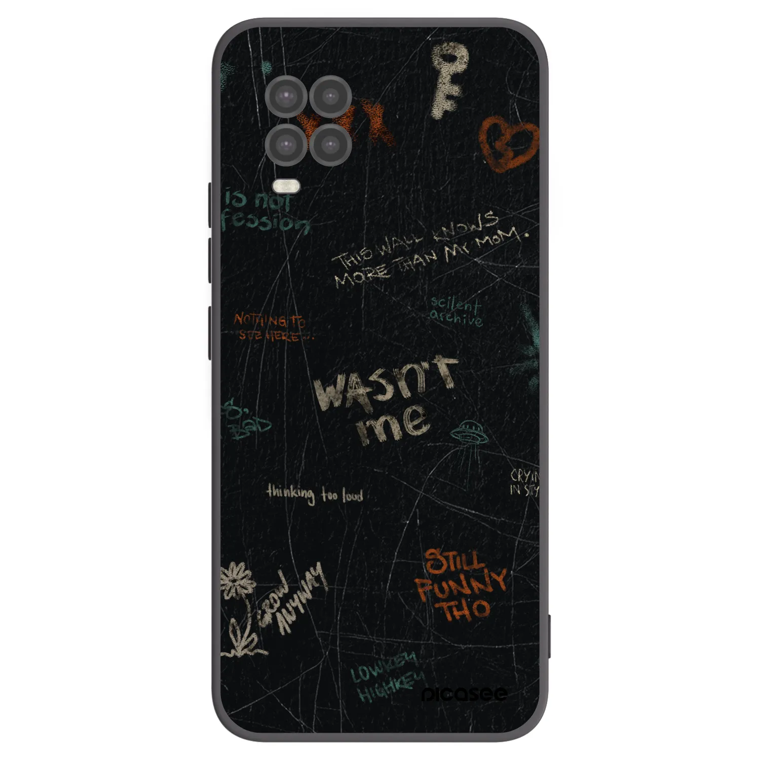 Picasee silikonski črni ovitek za Xiaomi Mi 10 Lite - CONFESSION
