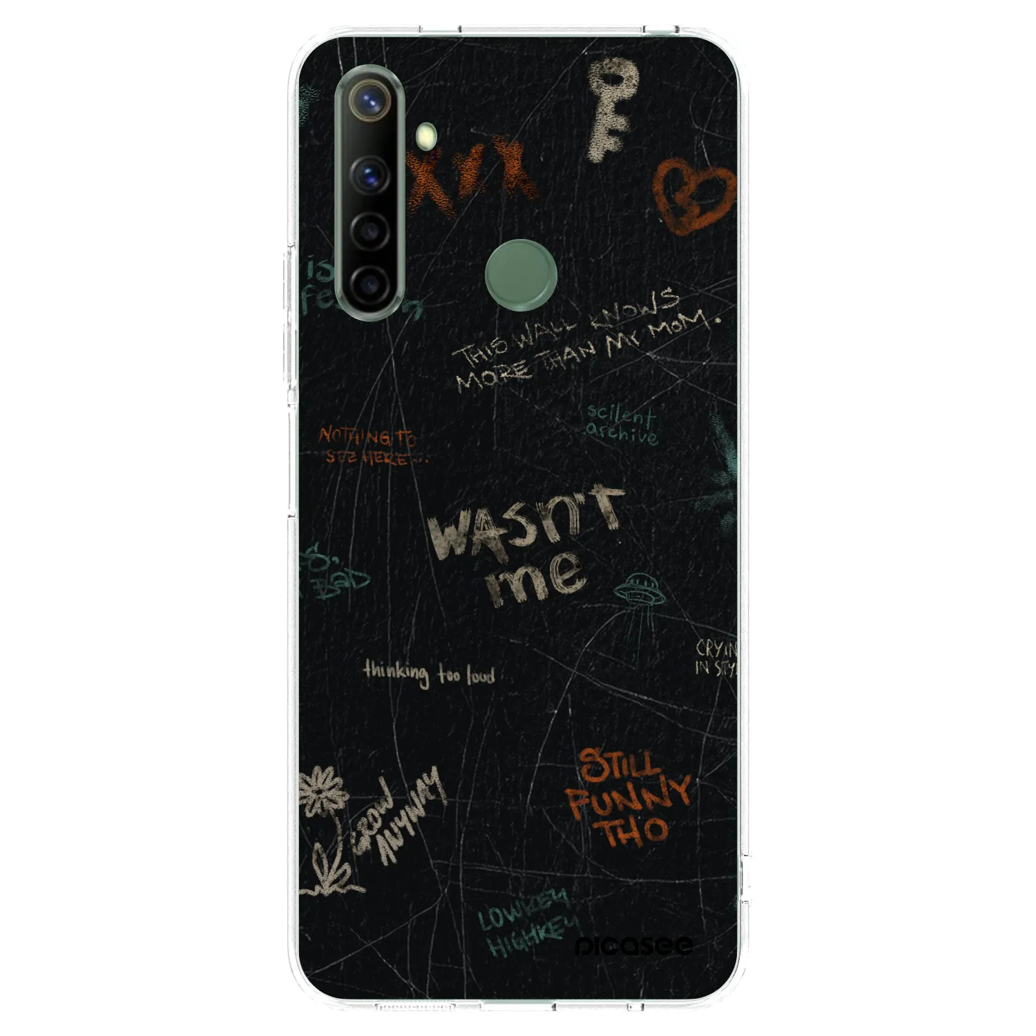 Picasee silikonski prozorni ovitek za Realme 6i - CONFESSION