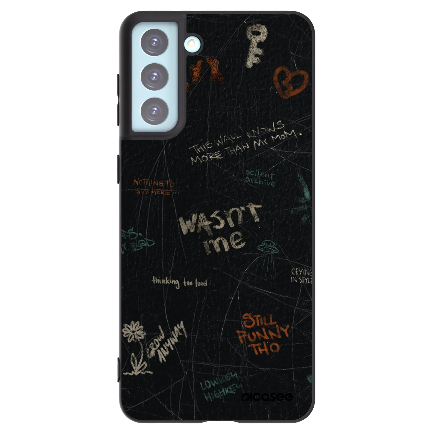 Picasee silikonski črni ovitek za Samsung Galaxy S21+ 5G G996F - CONFESSION