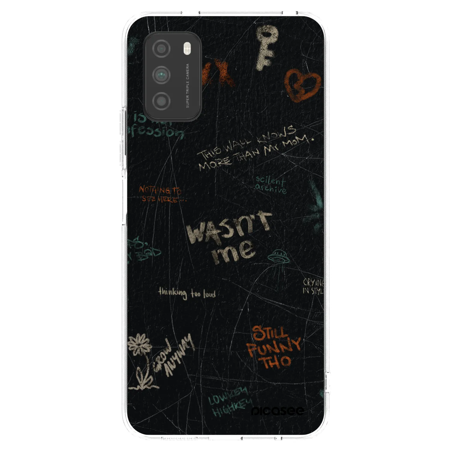Picasee silikonski prozorni ovitek za Xiaomi Poco M3 - CONFESSION