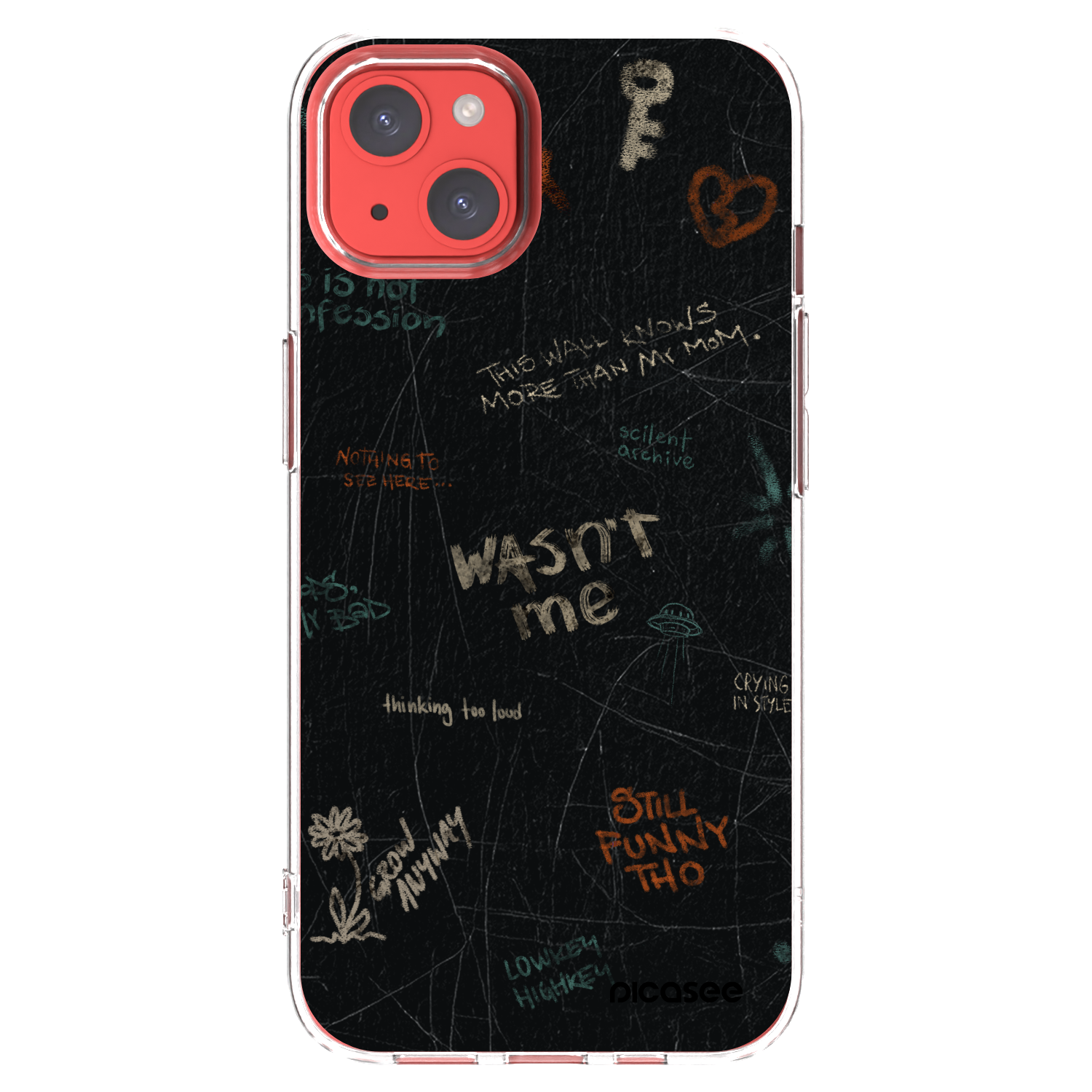 Picasee silikonski prozorni ovitek za Apple iPhone 13 - CONFESSION