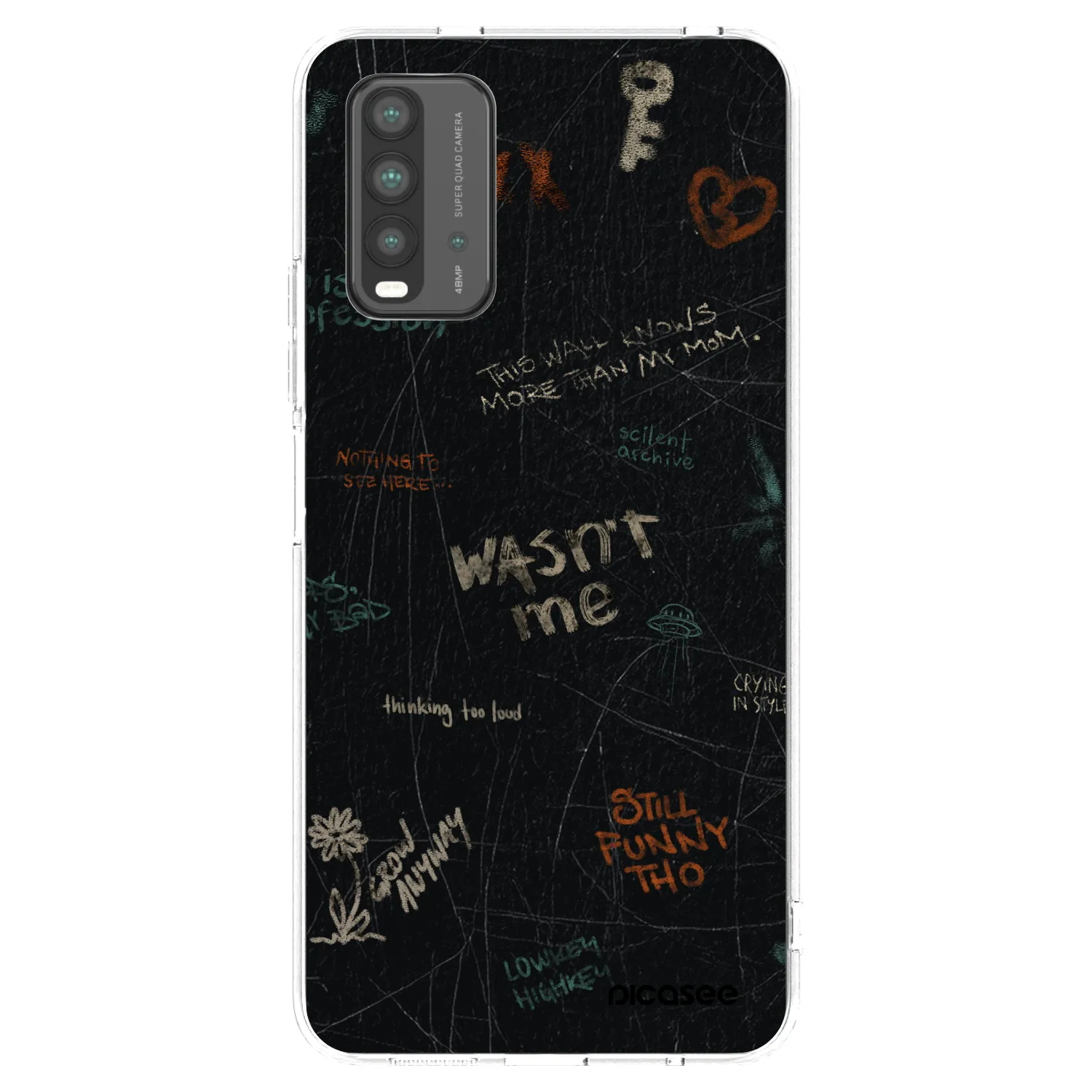 Picasee silikonski prozorni ovitek za Xiaomi Redmi 9T - CONFESSION