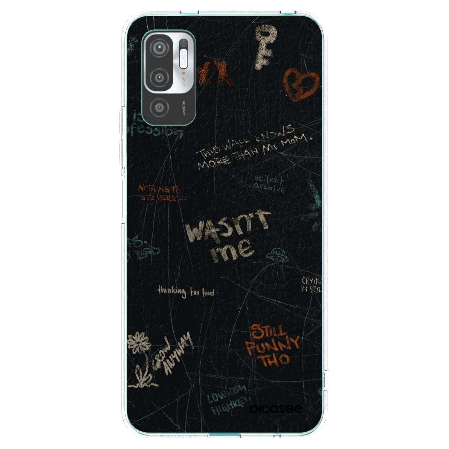 Picasee silikonski prozorni ovitek za Xiaomi Redmi Note 10 5G - CONFESSION