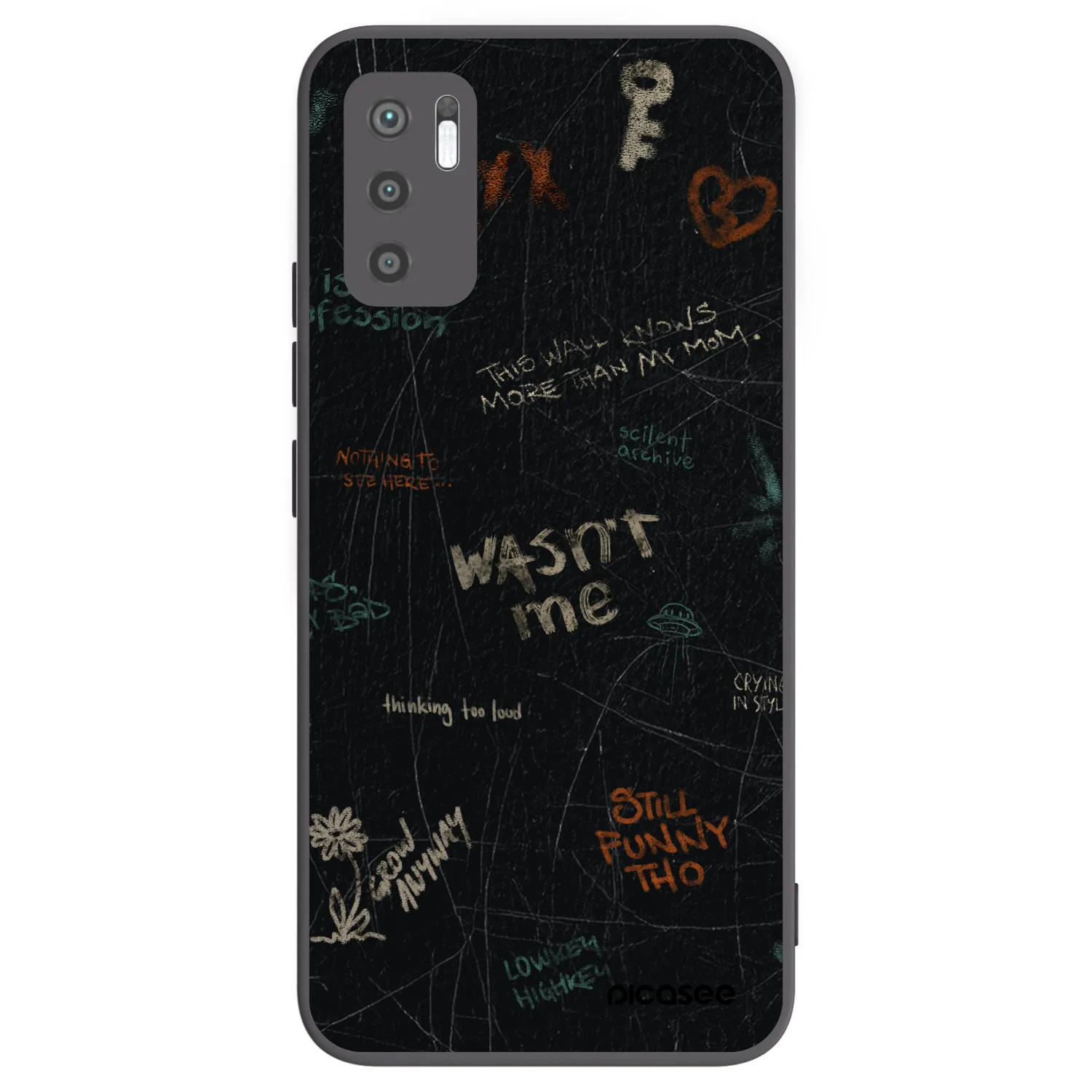 Picasee silikonski črni ovitek za Xiaomi Redmi Note 10 5G - CONFESSION