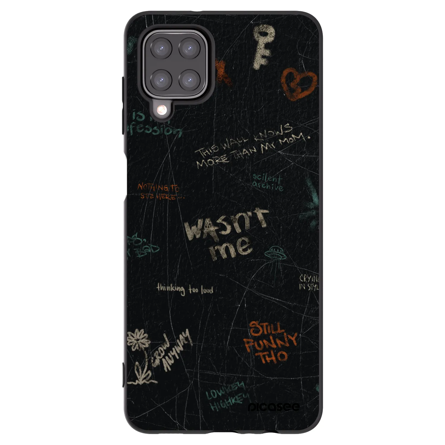 Picasee silikonski črni ovitek za Samsung Galaxy M12 M127F - CONFESSION