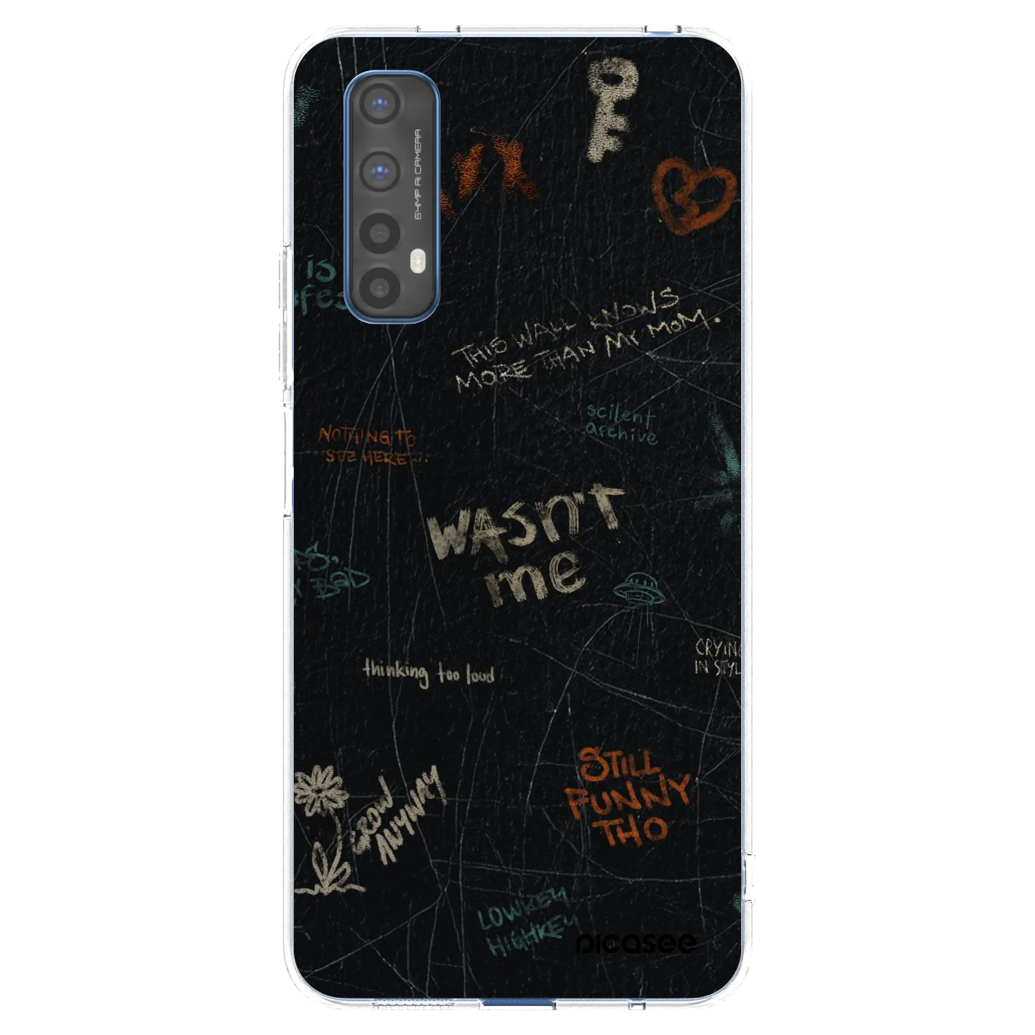 Picasee silikonski prozorni ovitek za Realme 7 - CONFESSION