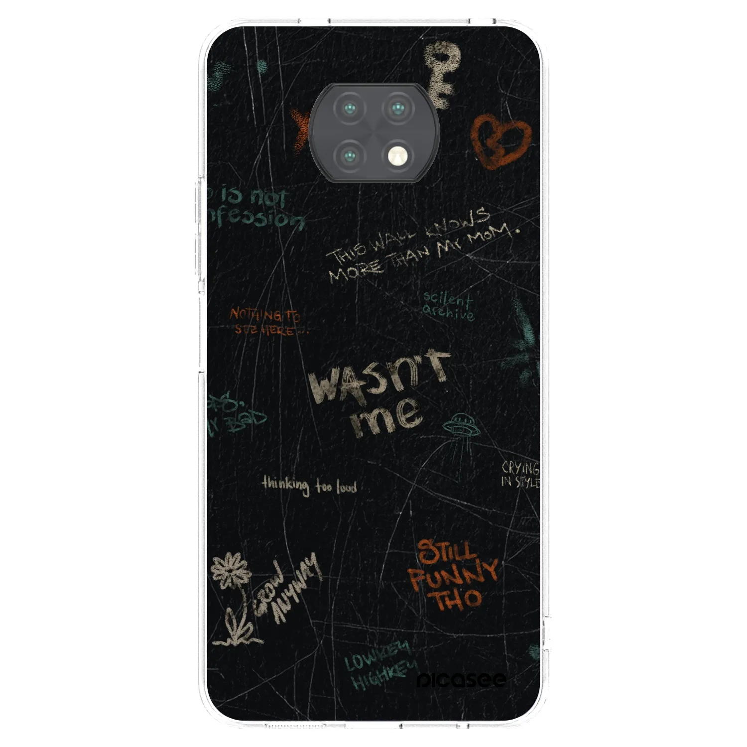 Picasee silikonski prozorni ovitek za Xiaomi Redmi Note 9T - CONFESSION
