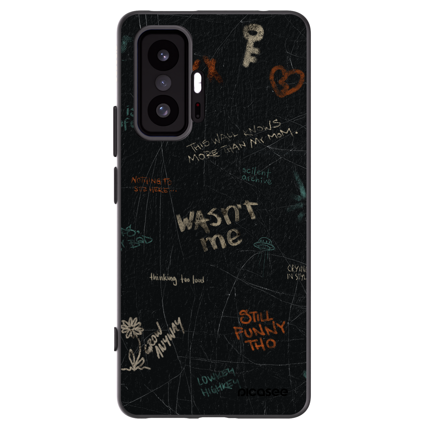 Picasee silikonski črni ovitek za Xiaomi 11T Pro - CONFESSION
