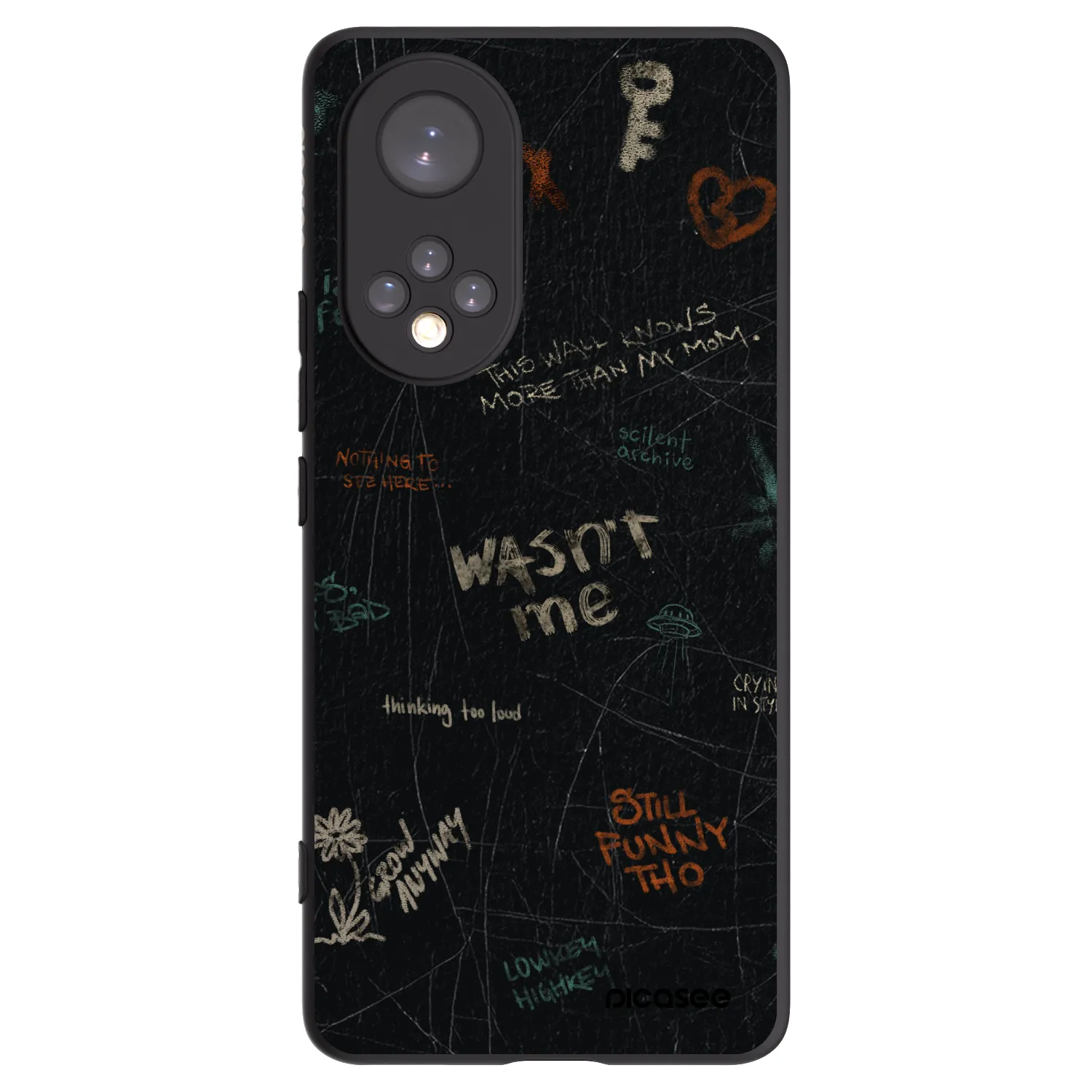 Picasee silikonski črni ovitek za Huawei Nova 9 - CONFESSION