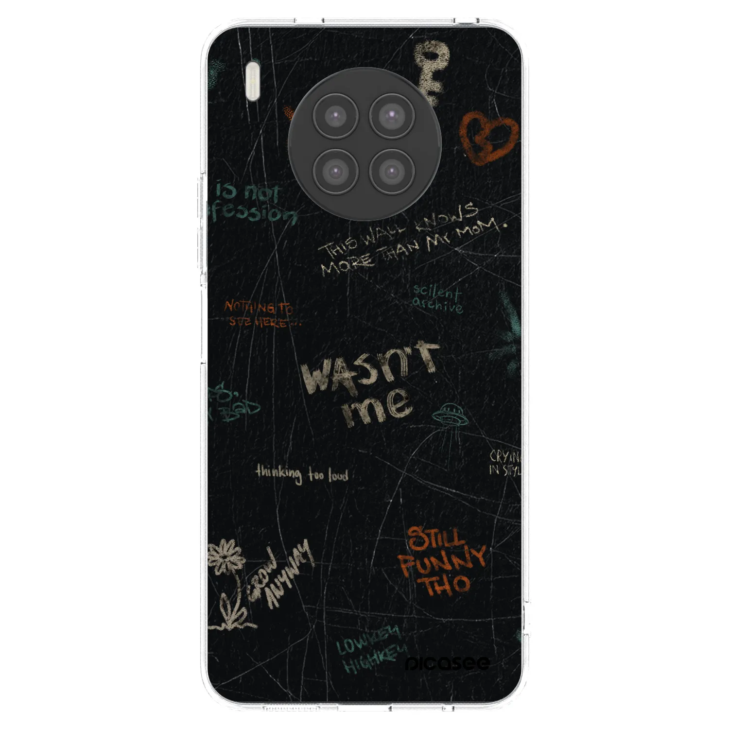 Picasee silikonski prozorni ovitek za Huawei Nova 8i - CONFESSION