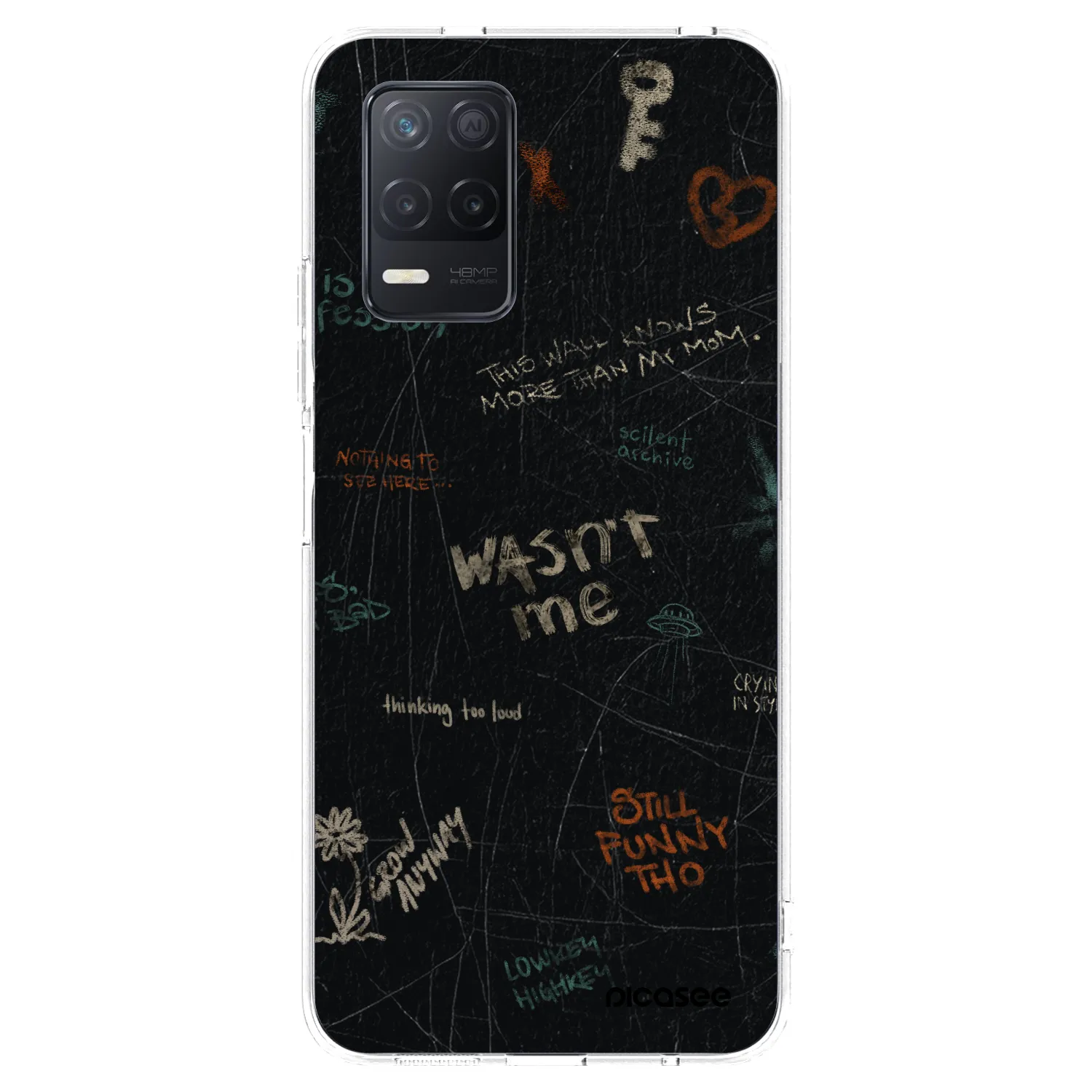 Picasee silikonski prozorni ovitek za Realme 8 5G - CONFESSION