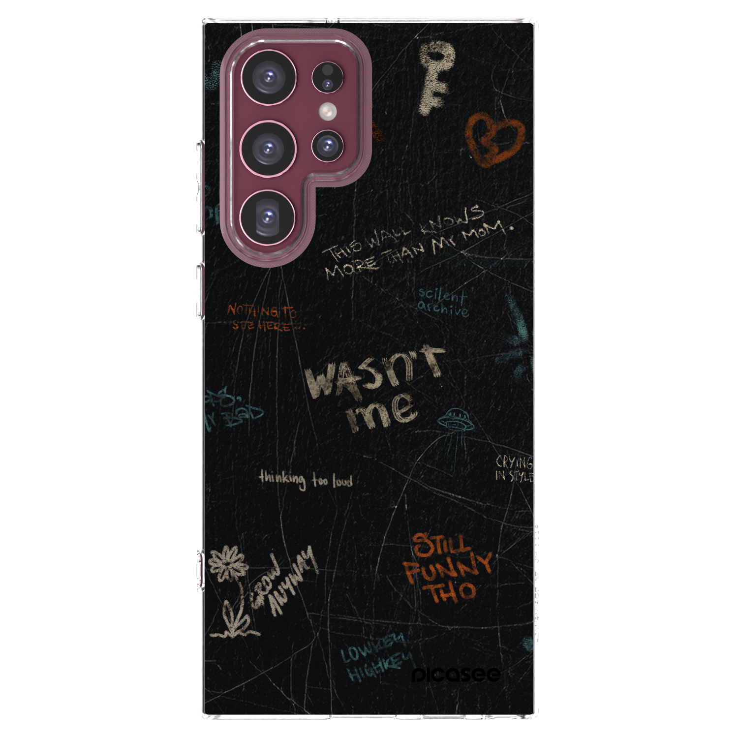 Picasee silikonski prozorni ovitek za Samsung Galaxy S22 Ultra 5G - CONFESSION