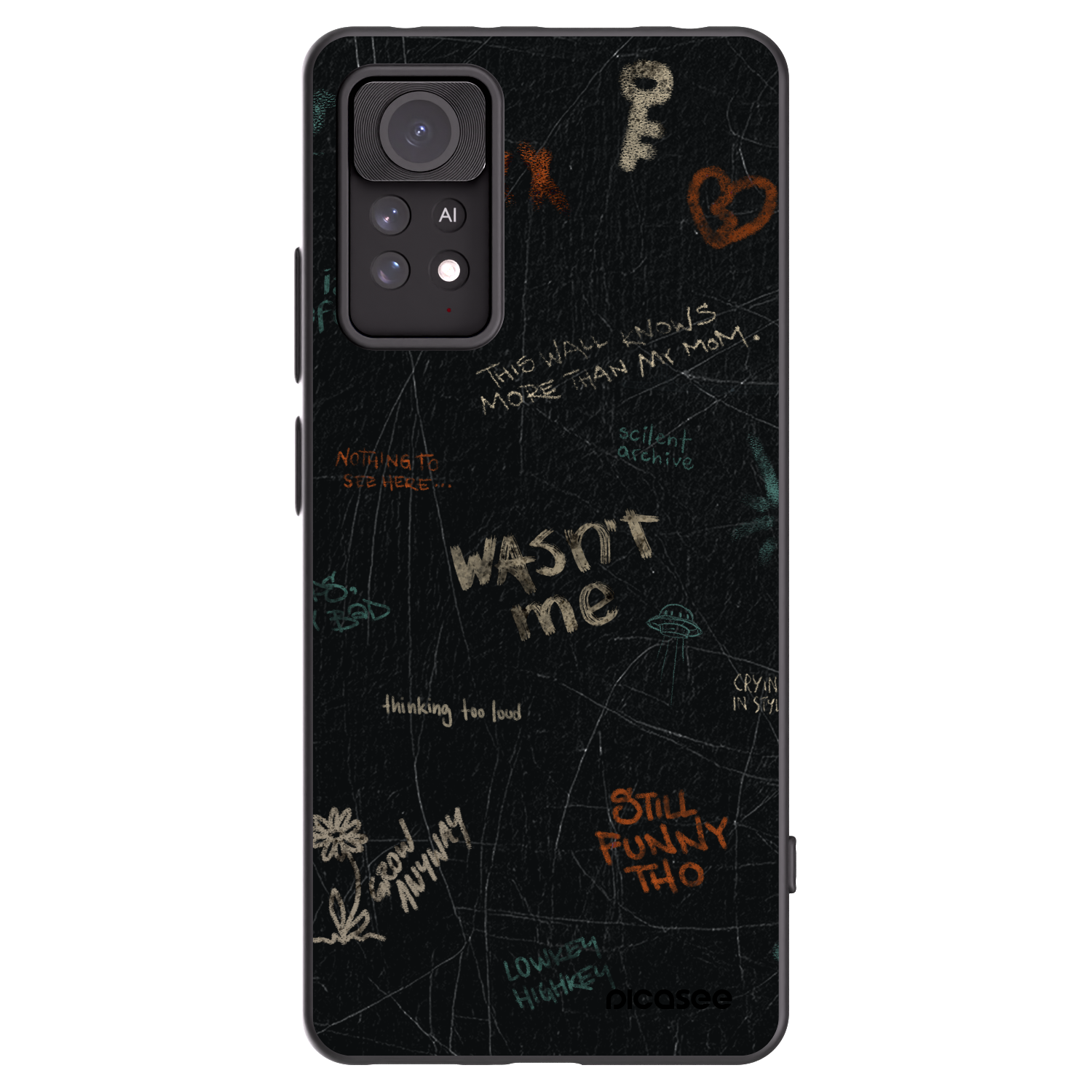 Picasee silikonski črni ovitek za Xiaomi Redmi Note 11 Pro - CONFESSION