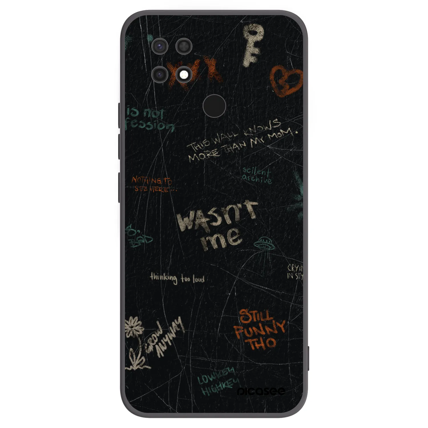 Picasee silikonski črni ovitek za Xiaomi Redmi 10C - CONFESSION