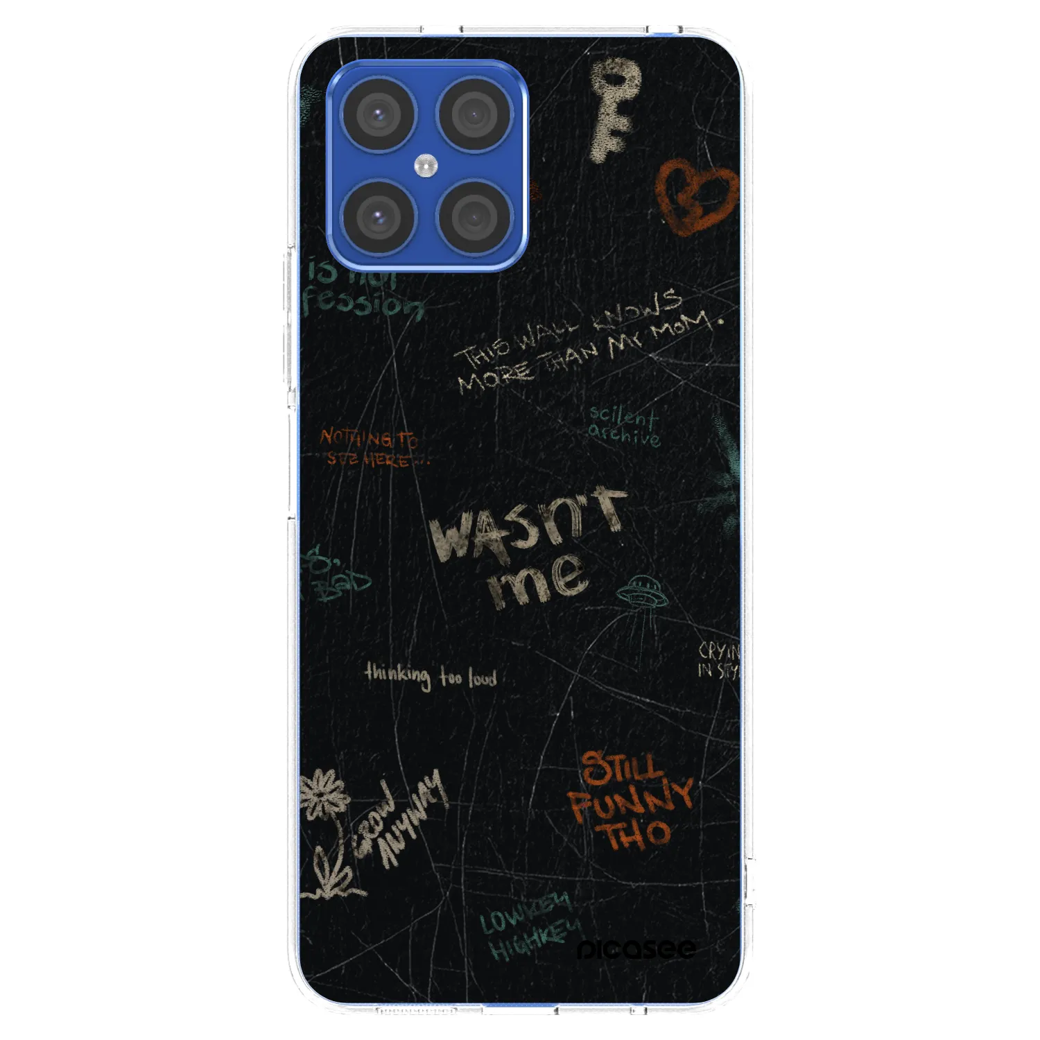 Picasee silikonski prozorni ovitek za Honor X8 4G - CONFESSION