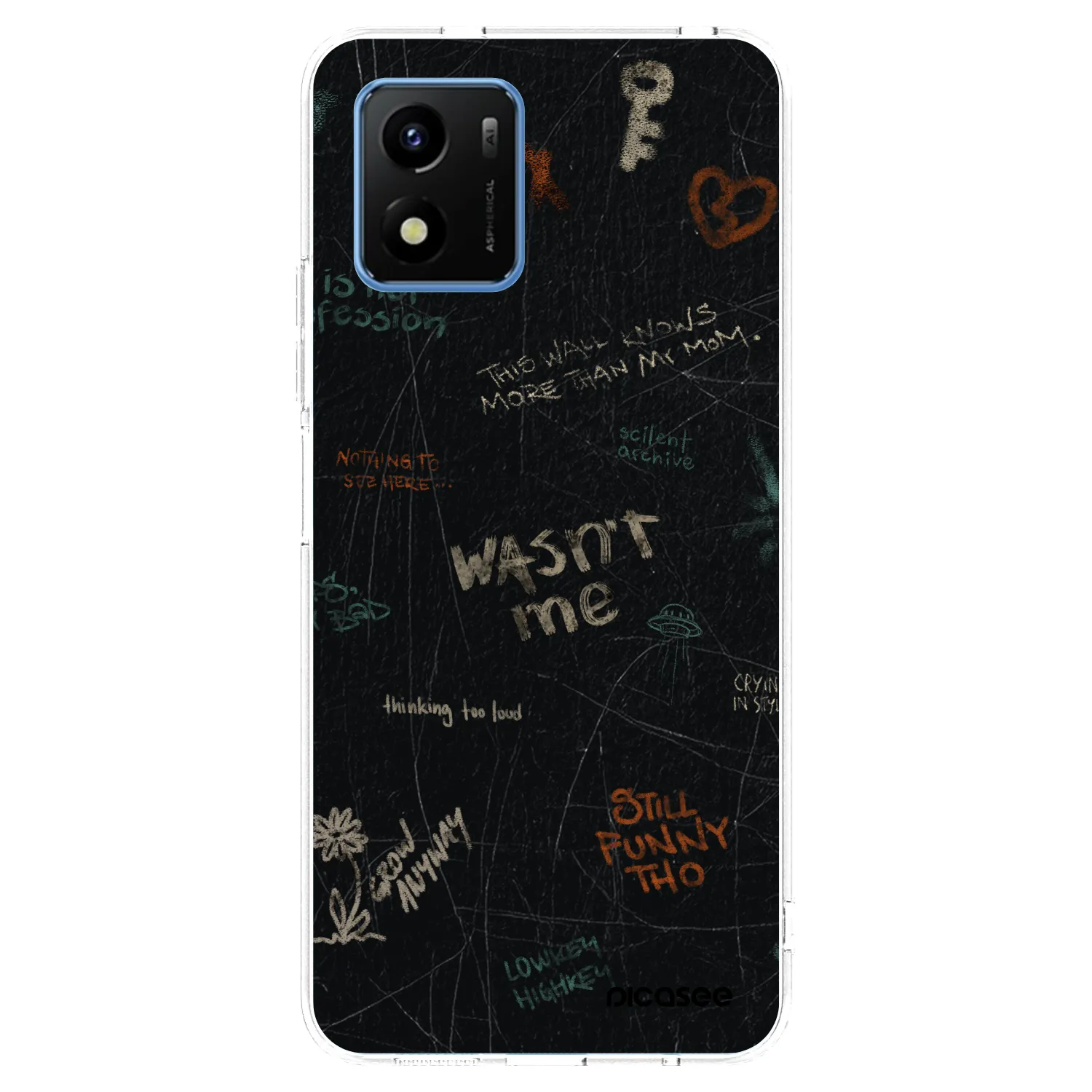 Picasee silikonski prozorni ovitek za Vivo Y01 - CONFESSION