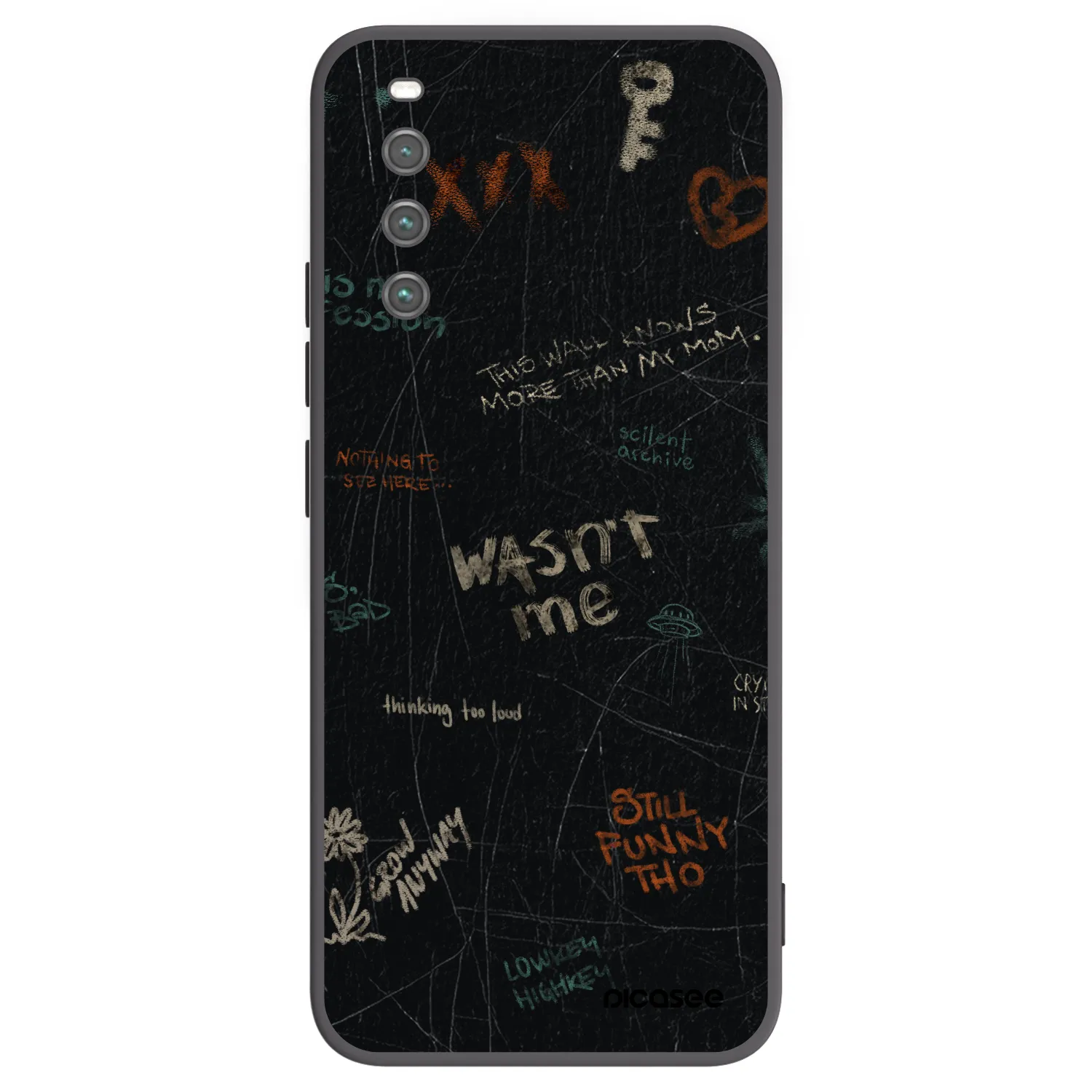 Picasee silikonski črni ovitek za Sony Xperia 10 IV 5G - CONFESSION