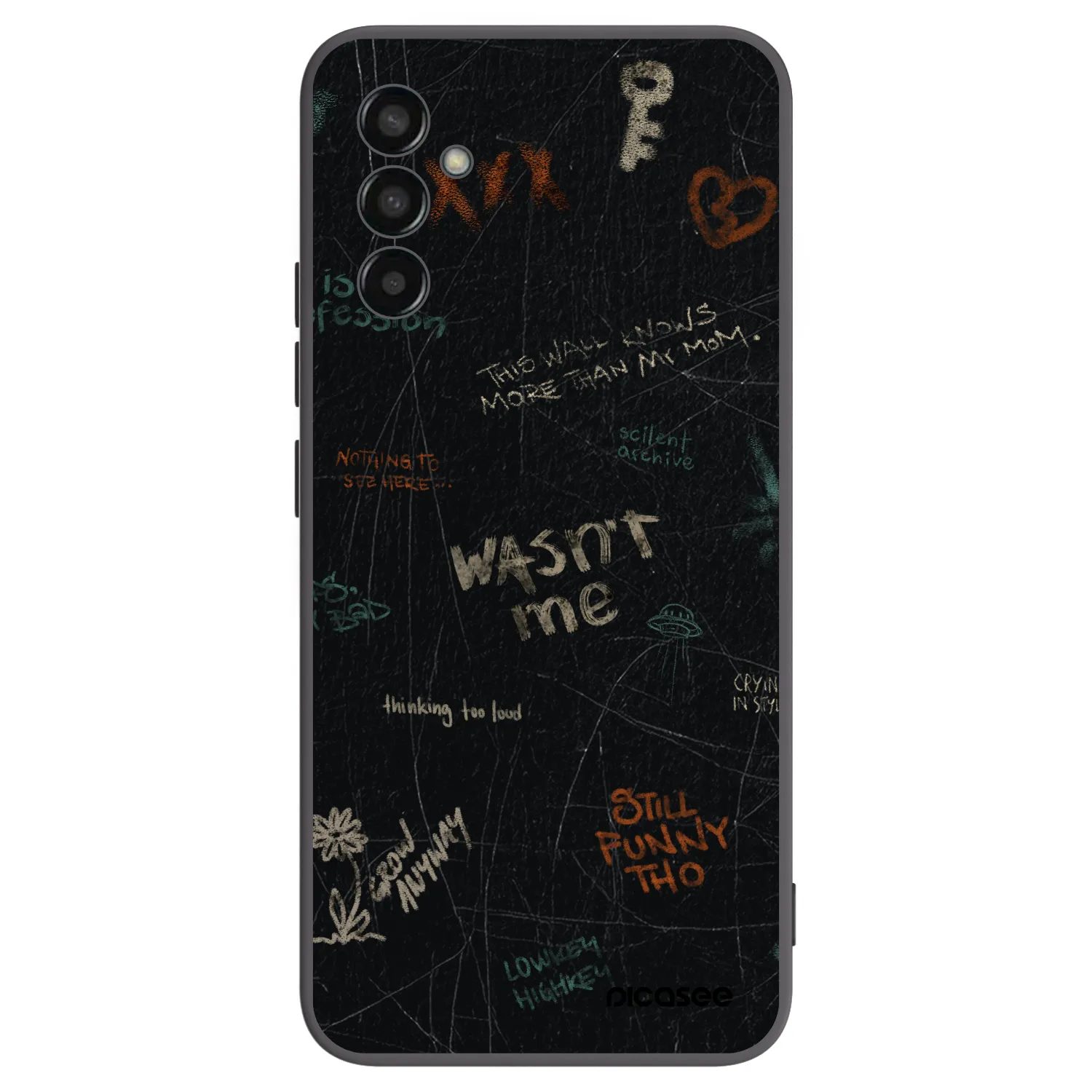 Picasee silikonski črni ovitek za Samsung Galaxy M13 M135F - CONFESSION