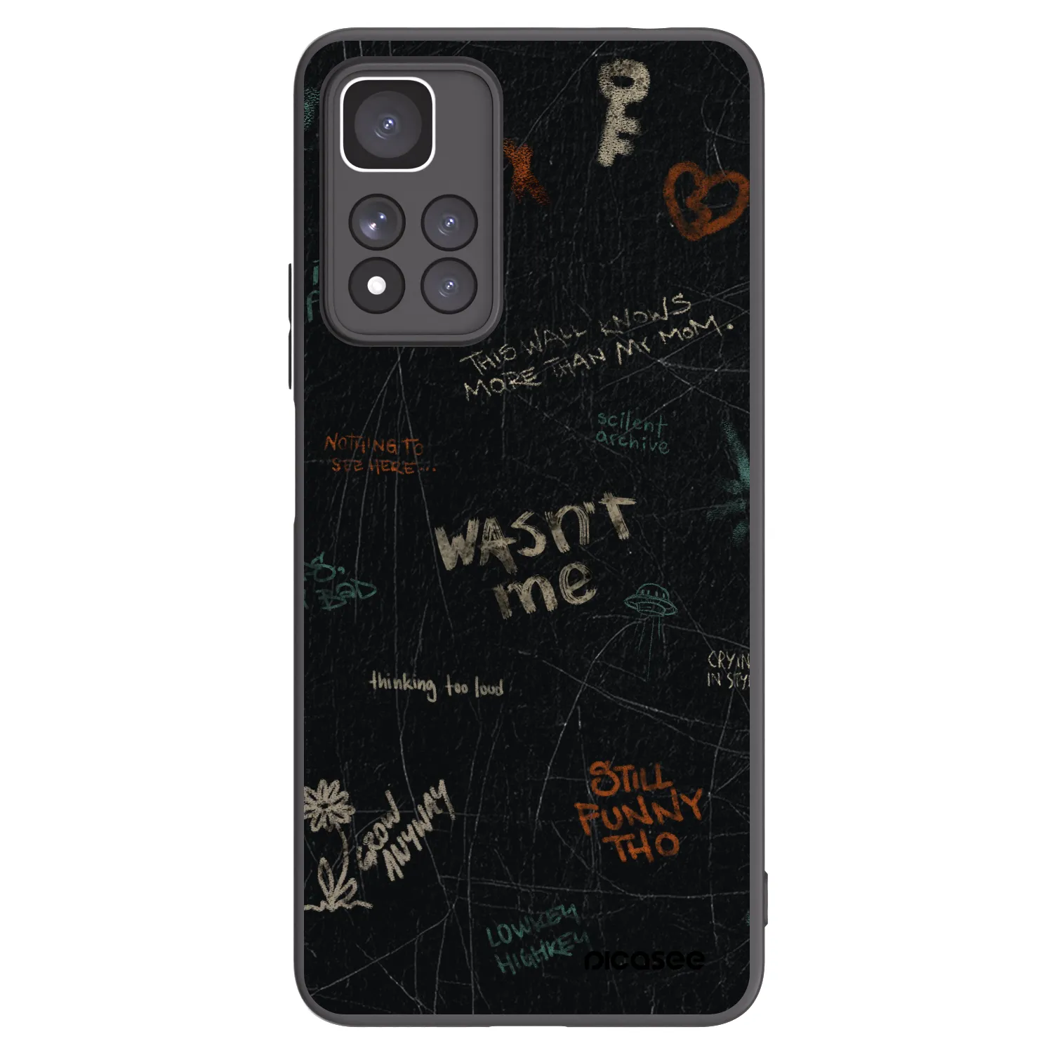 Picasee silikonski črni ovitek za Xiaomi Redmi Note 11 Pro+ 5G - CONFESSION