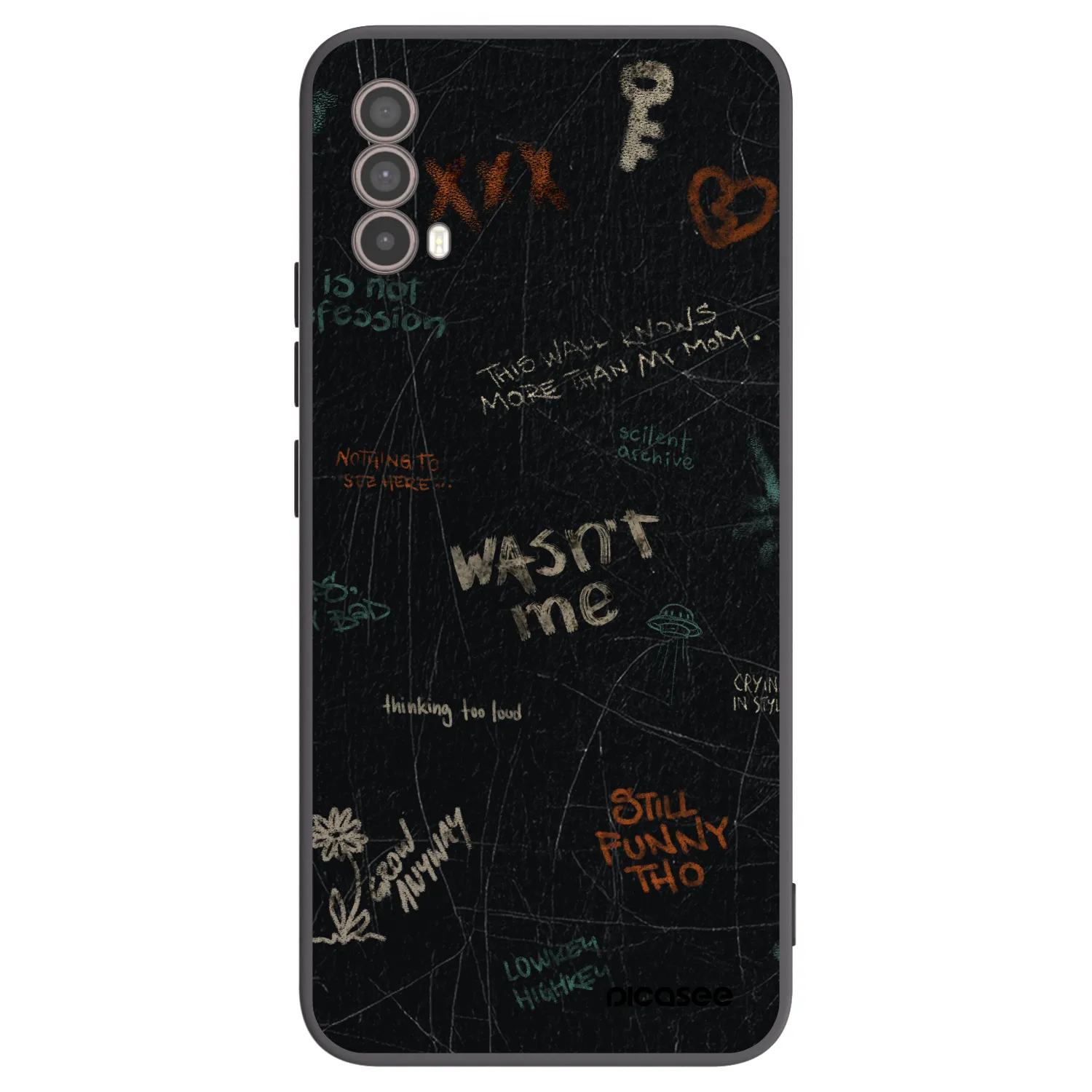 Picasee silikonski črni ovitek za Motorola Moto E40 - CONFESSION