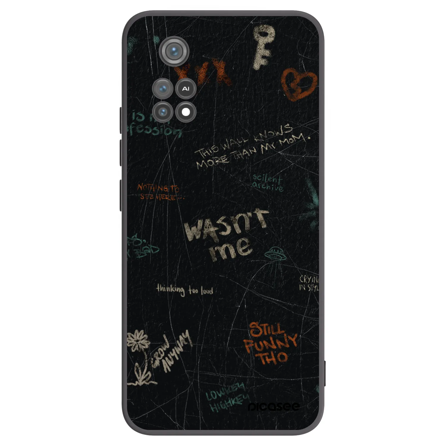 Picasee silikonski črni ovitek za Xiaomi Poco M4 Pro - CONFESSION